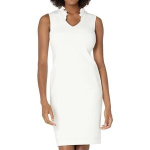 Calvin Klein NWT Modern WHITE Sleeveless Dress size 4